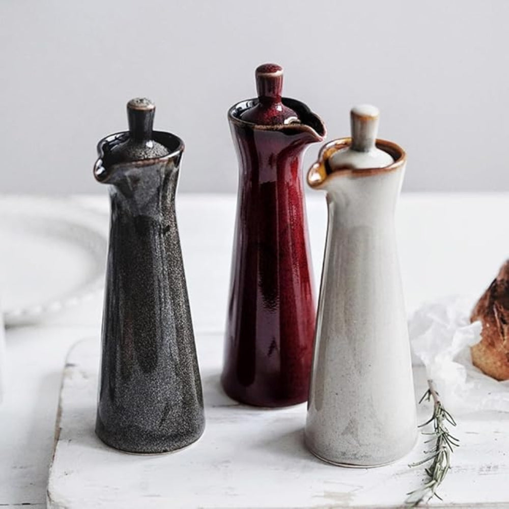 Kaiyo Ceramic Condiment Bottle In Japanese Style For Oil, Vinegar And Soy Sauce | Temsk