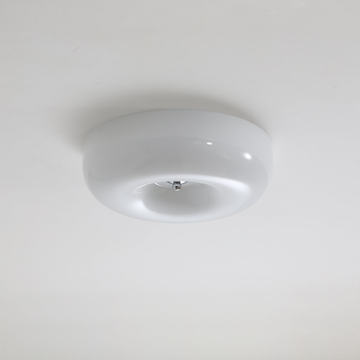 Swirl Glass Ceiling Lamp With Metal Frame Dimmable LED White Coffee Beige 32 40 46 Cm | Temsk