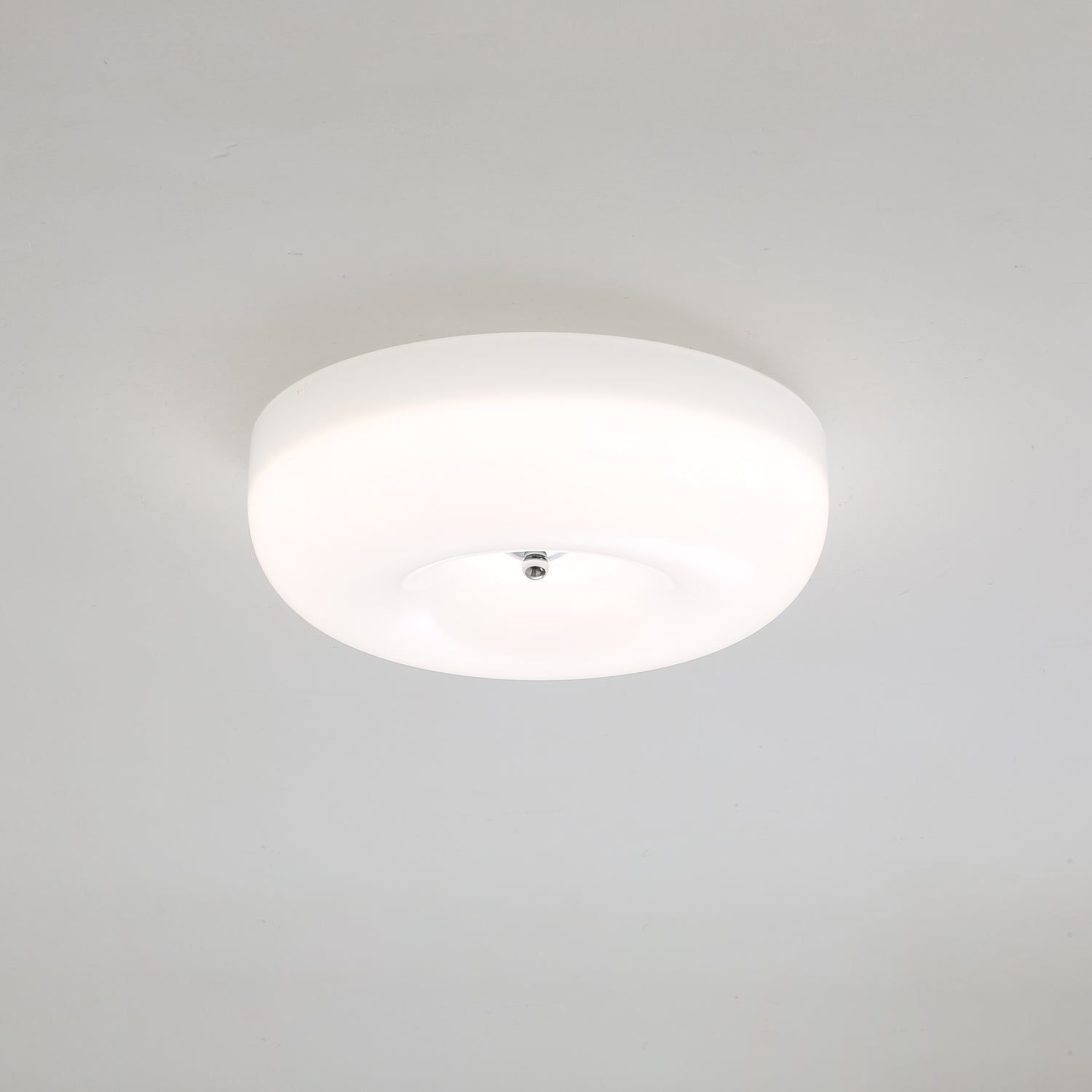 Swirl Glass Ceiling Lamp With Metal Frame Dimmable LED White Coffee Beige 32 40 46 Cm | Temsk