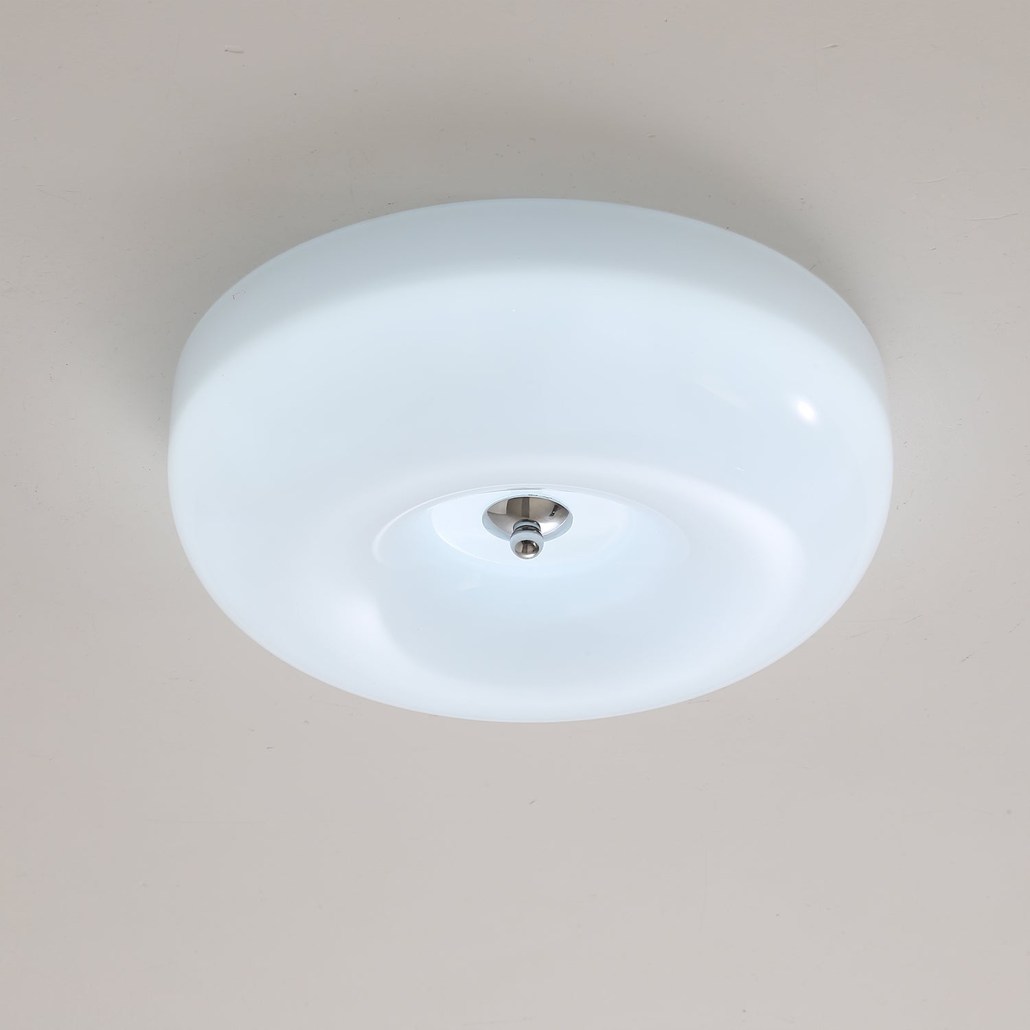 Swirl Glass Ceiling Lamp With Metal Frame Dimmable LED White Coffee Beige 32 40 46 Cm | Temsk
