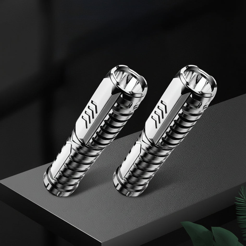 Rechargeable LED Tactical Flashlight With Aluminum Body For Outdoor Use | Temsk