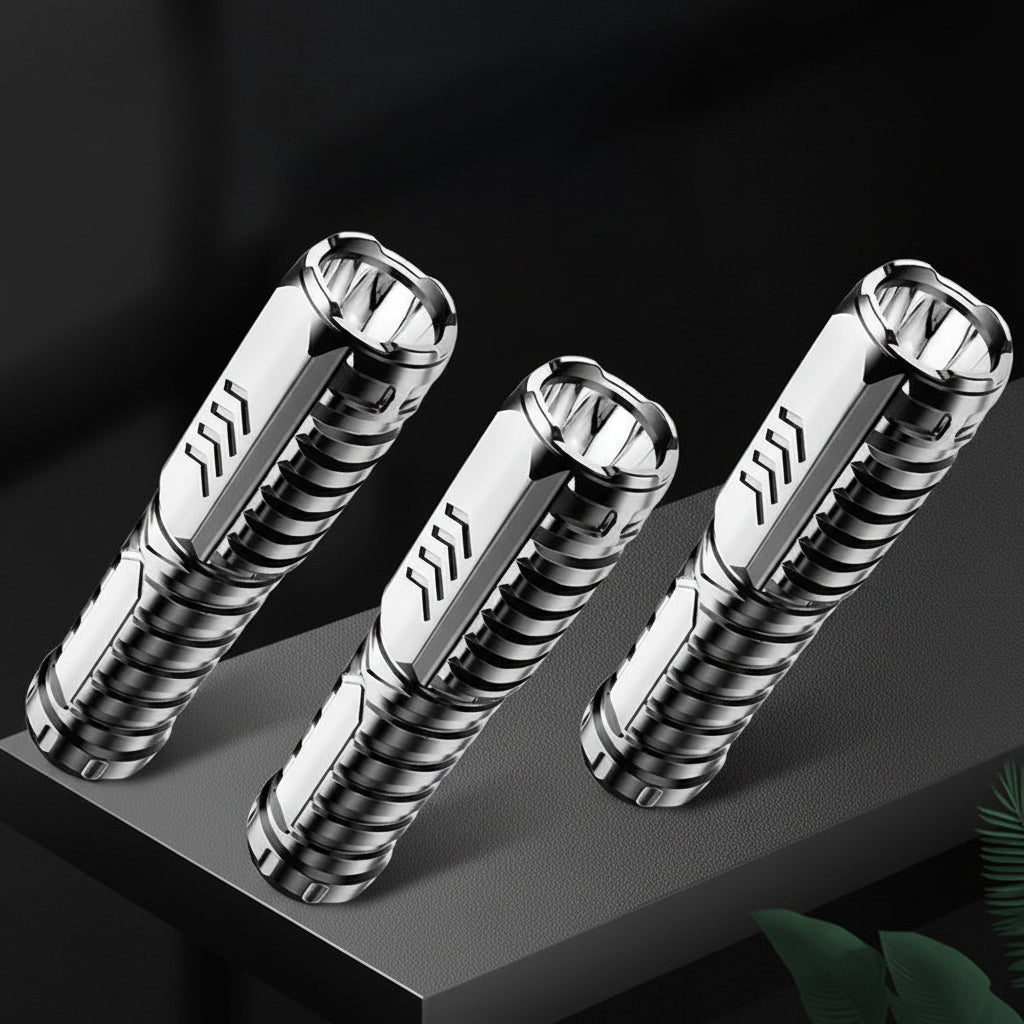 Rechargeable LED Tactical Flashlight With Aluminum Body For Outdoor Use | Temsk