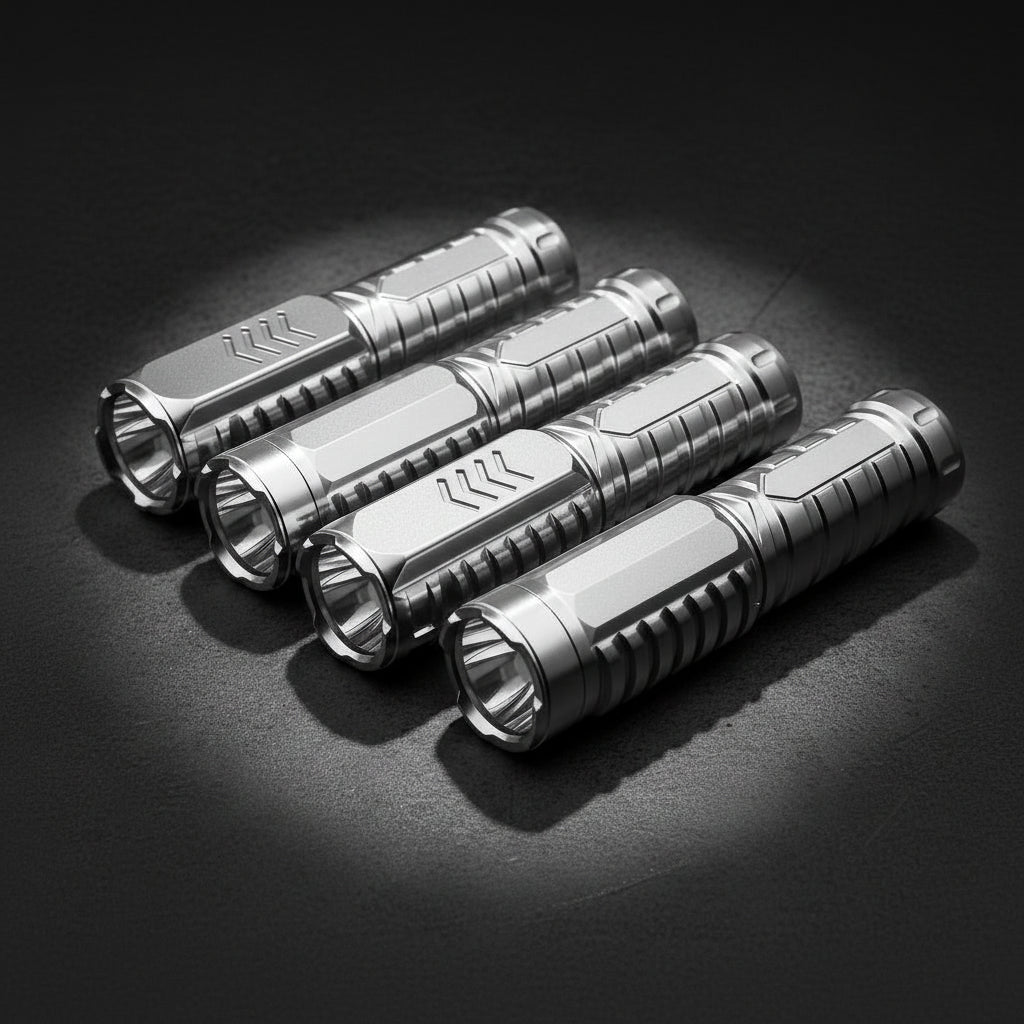 Rechargeable LED Tactical Flashlight With Aluminum Body For Outdoor Use | Temsk