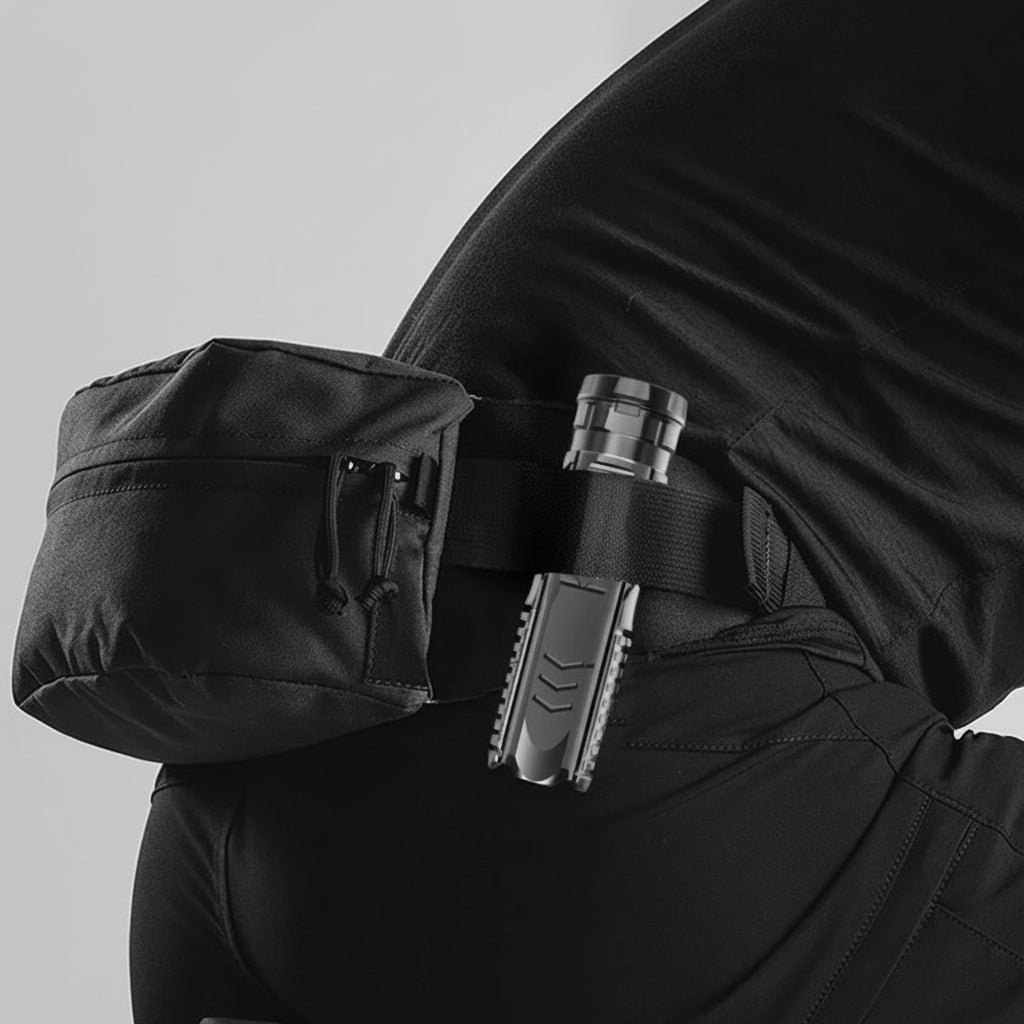 Rechargeable LED Tactical Flashlight With Aluminum Body For Outdoor Use | Temsk