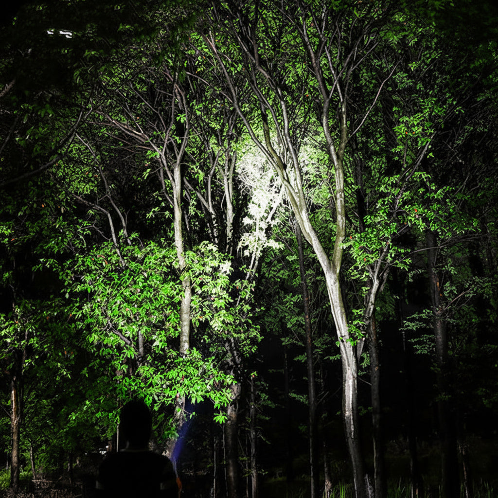 Rechargeable LED Tactical Flashlight With Aluminum Body For Outdoor Use | Temsk