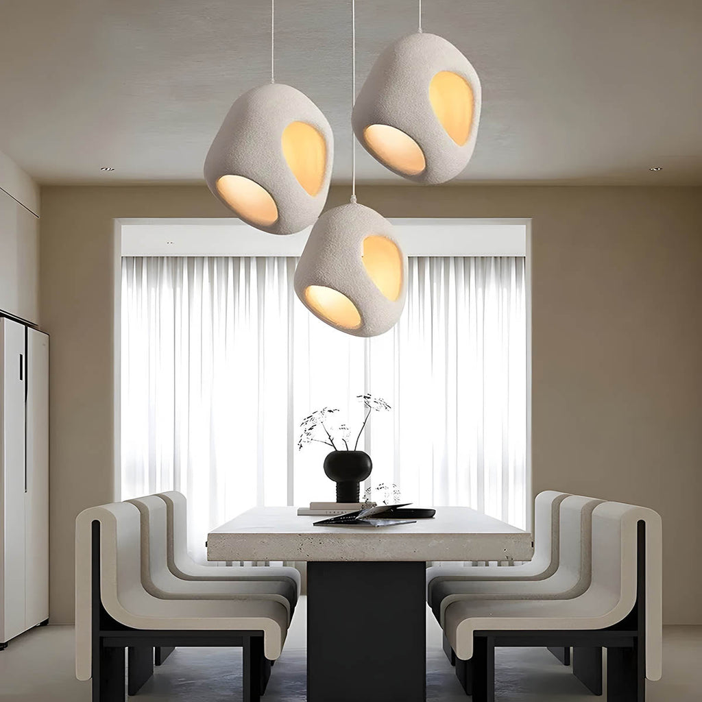 LumaNova Wabi Sabi Hanging Lamp Minimalist Pendant Light | Snurv | Temsk