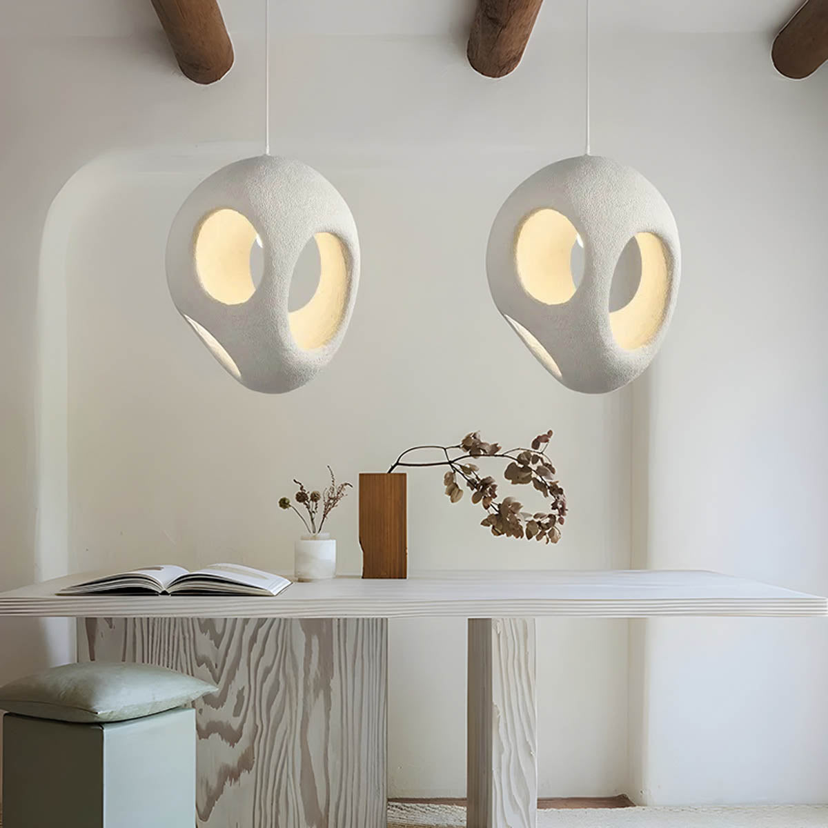 LumaNova Wabi Sabi Hanging Lamp Minimalist Pendant Light | Snurv | Temsk