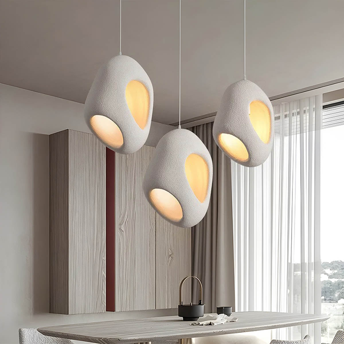 LumaNova Wabi Sabi Hanging Lamp Minimalist Pendant Light | Snurv | Temsk