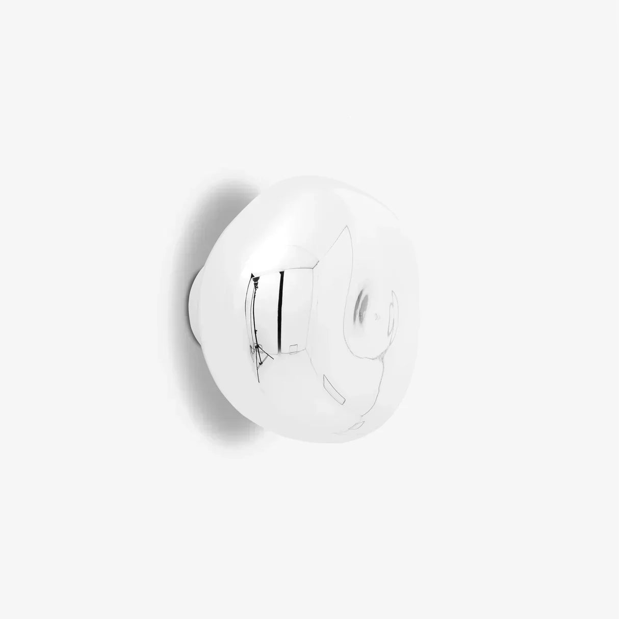 Melted Acrylic Wall Light Fixture With Sculptural Shade | Temsk