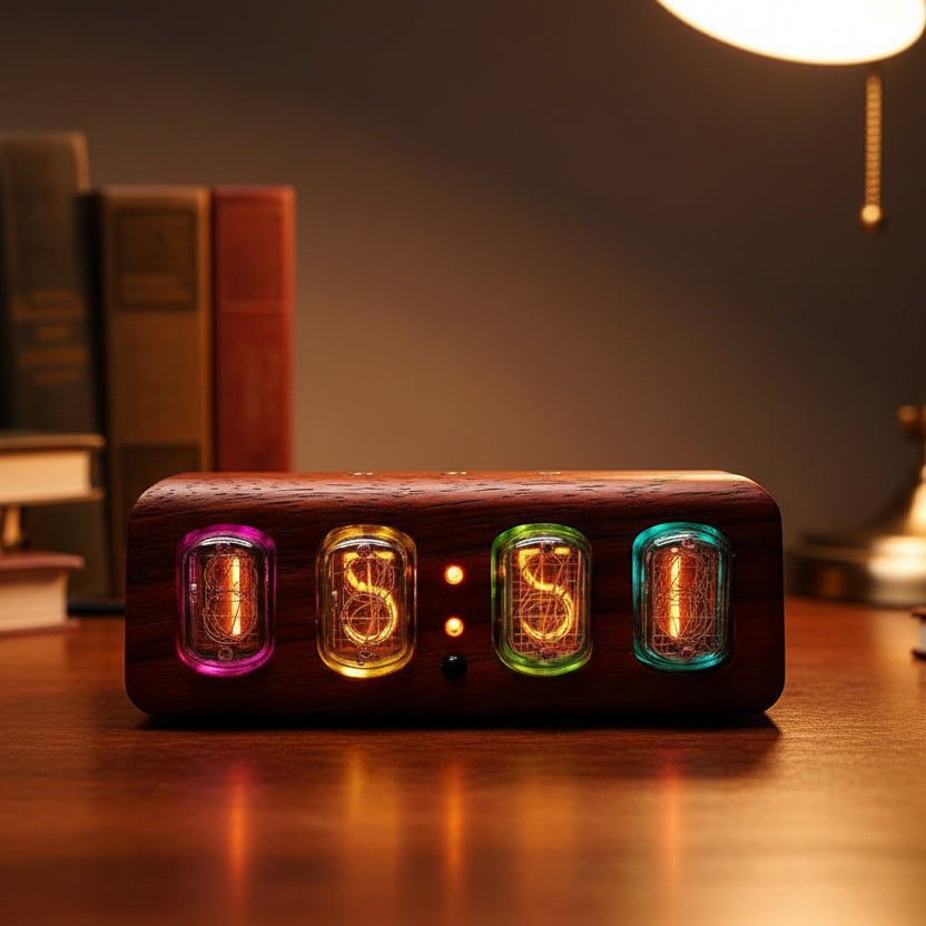 AuroraNix nixie-ur med Bluetooth-styring til moderne boligindretning | Temsk
