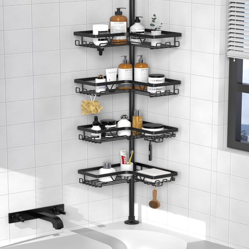 AeroFlex Shower Organizer Rust Resistant Storage For Any Bathroom | Temsk