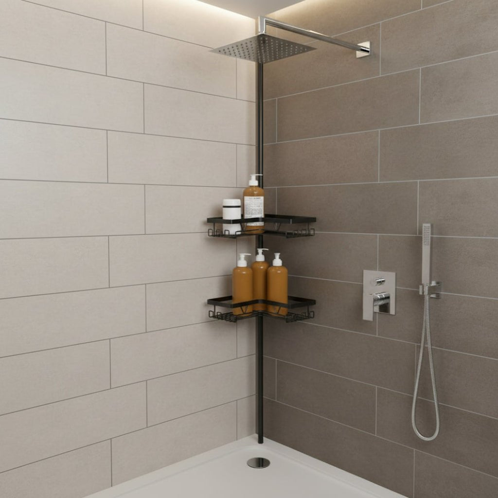AeroFlex Shower Organizer Rust Resistant Storage For Any Bathroom | Temsk