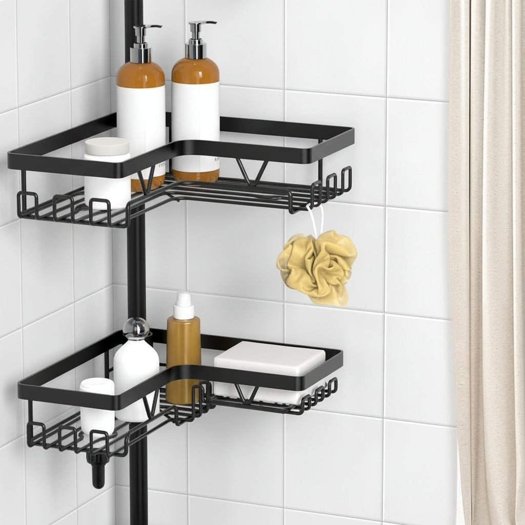 AeroFlex Shower Organizer Rust Resistant Storage For Any Bathroom | Temsk