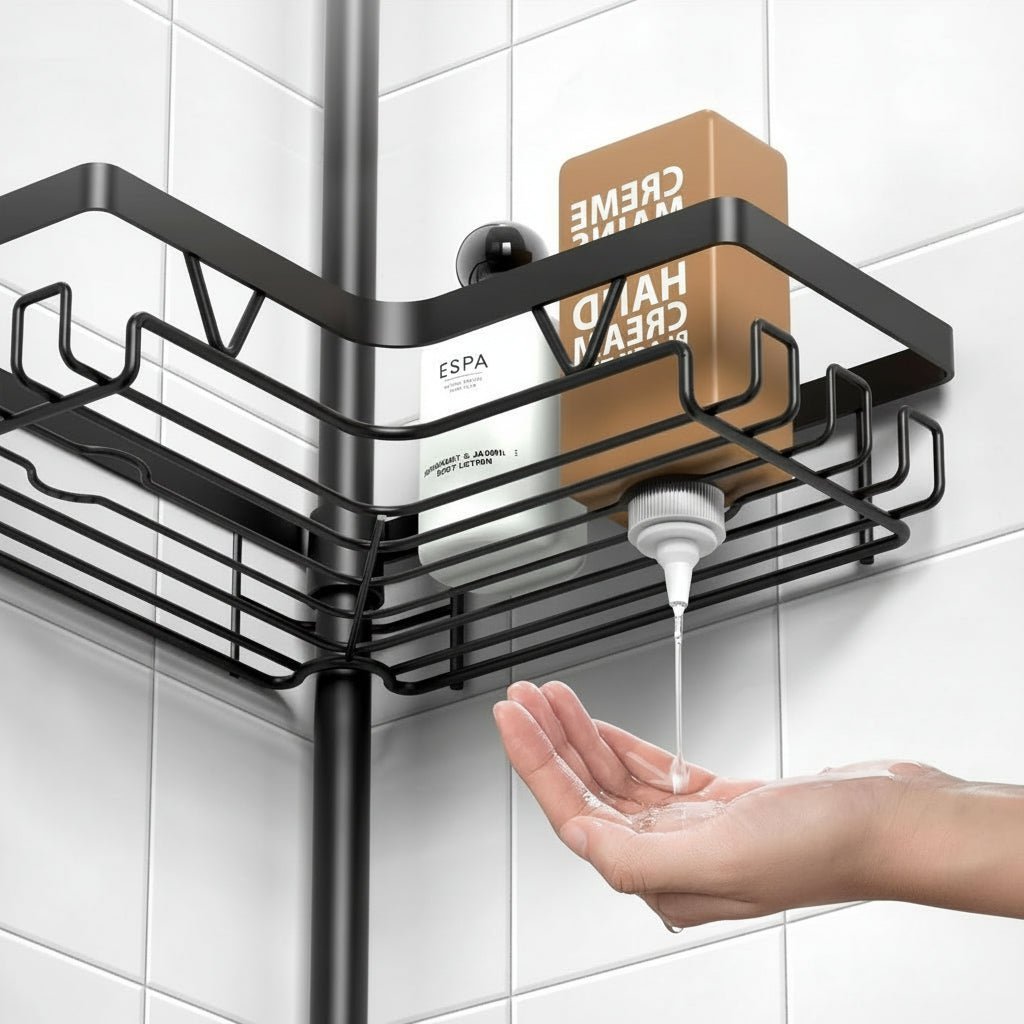 AeroFlex Shower Organizer Rust Resistant Storage For Any Bathroom | Temsk