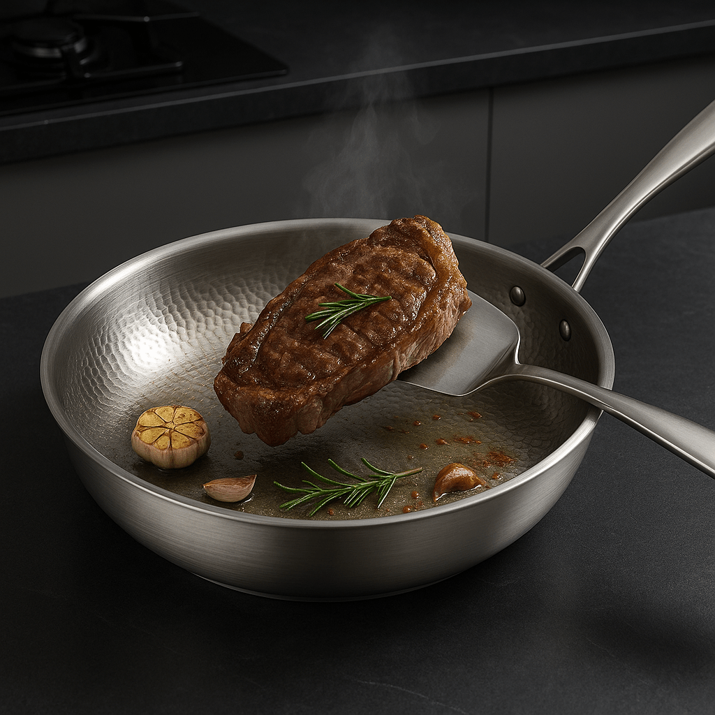 Aurora Premium Pan - Uncoated Pan For All Hob Types | Temsk