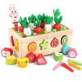 Montessori Bauernhof-Spielset aus Holz für frühes Lernen und Feinmotorik | Temsk