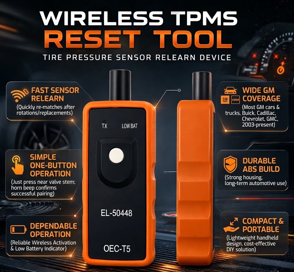 Kabelloses TPMS-Neulernwerkzeug zur einfachen Reifensensor-Rücksetzung | Temsk