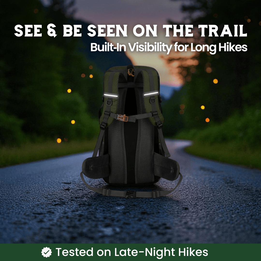 TrailFlex 50L Hiking Backpack With Breathable Back Panel And Shoe Compartment | Temsk