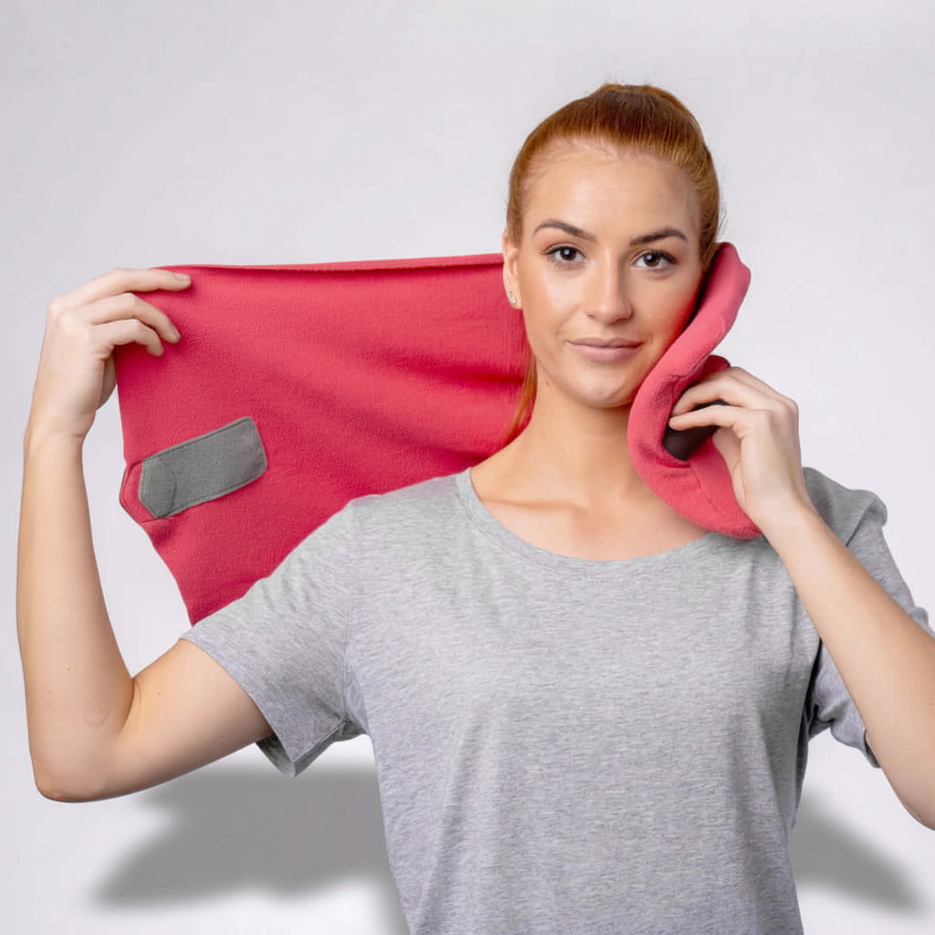 Wickelstil-Reisekissen für aufrechte Kopfstütze | Temsk
