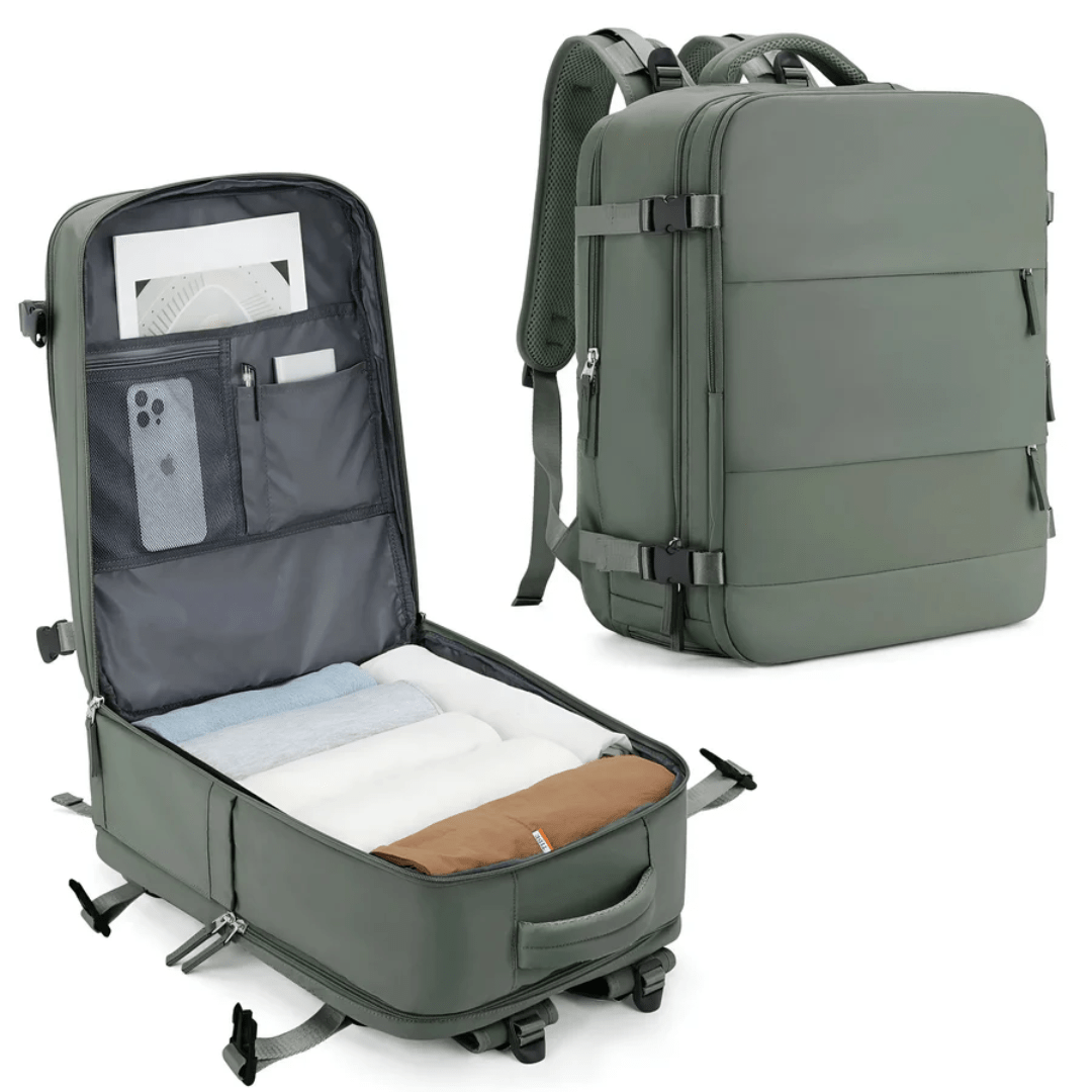 VoyageMate Carry-On Luggage With Smart Compartments And Travel-Friendly Design | Temsk