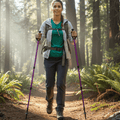 NorthCork Nordic Hiking Poles - Lightweight Telescopic Trekking Poles With Cork Handle | Temsk