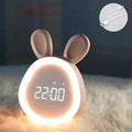 BrightPals Bunny Night Light With Built-In Clock USB Rechargeable For Kids | Temsk