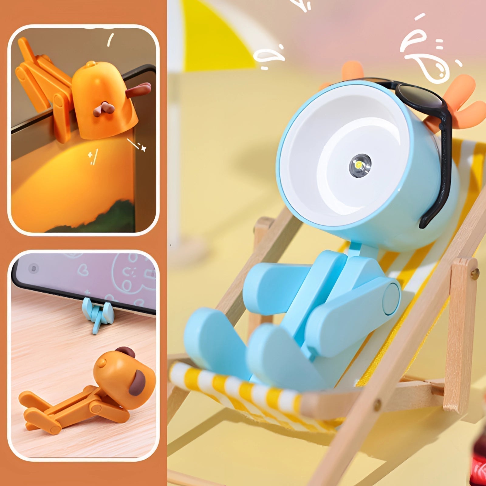 BlossomClip Clip-On LED USB Desk Lamp In Pink With Flexible Arm | Temsk
