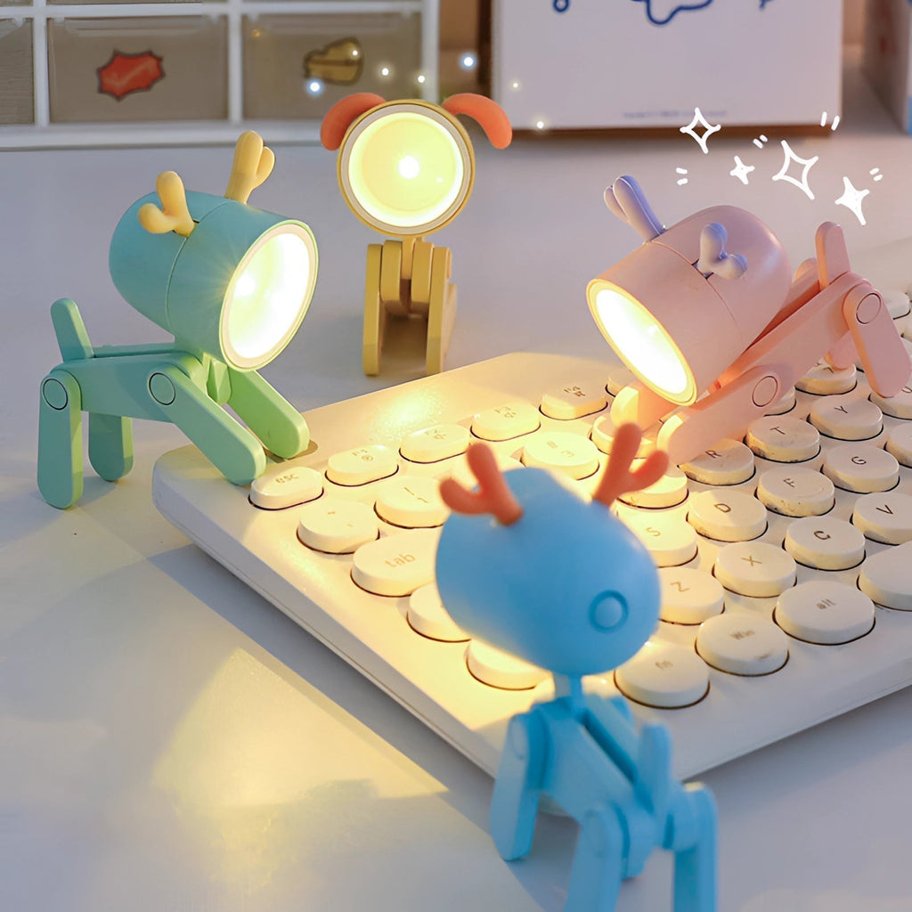 BlossomClip Clip-On LED USB Desk Lamp In Pink With Flexible Arm | Temsk