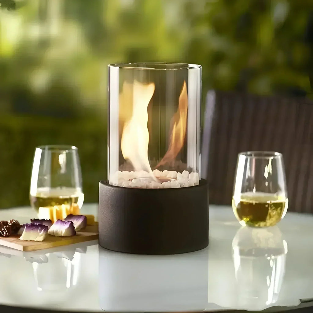 Aurea Portable Bioethanol Fireplace With Ventless Design For Indoor And Outdoor Use | Temsk