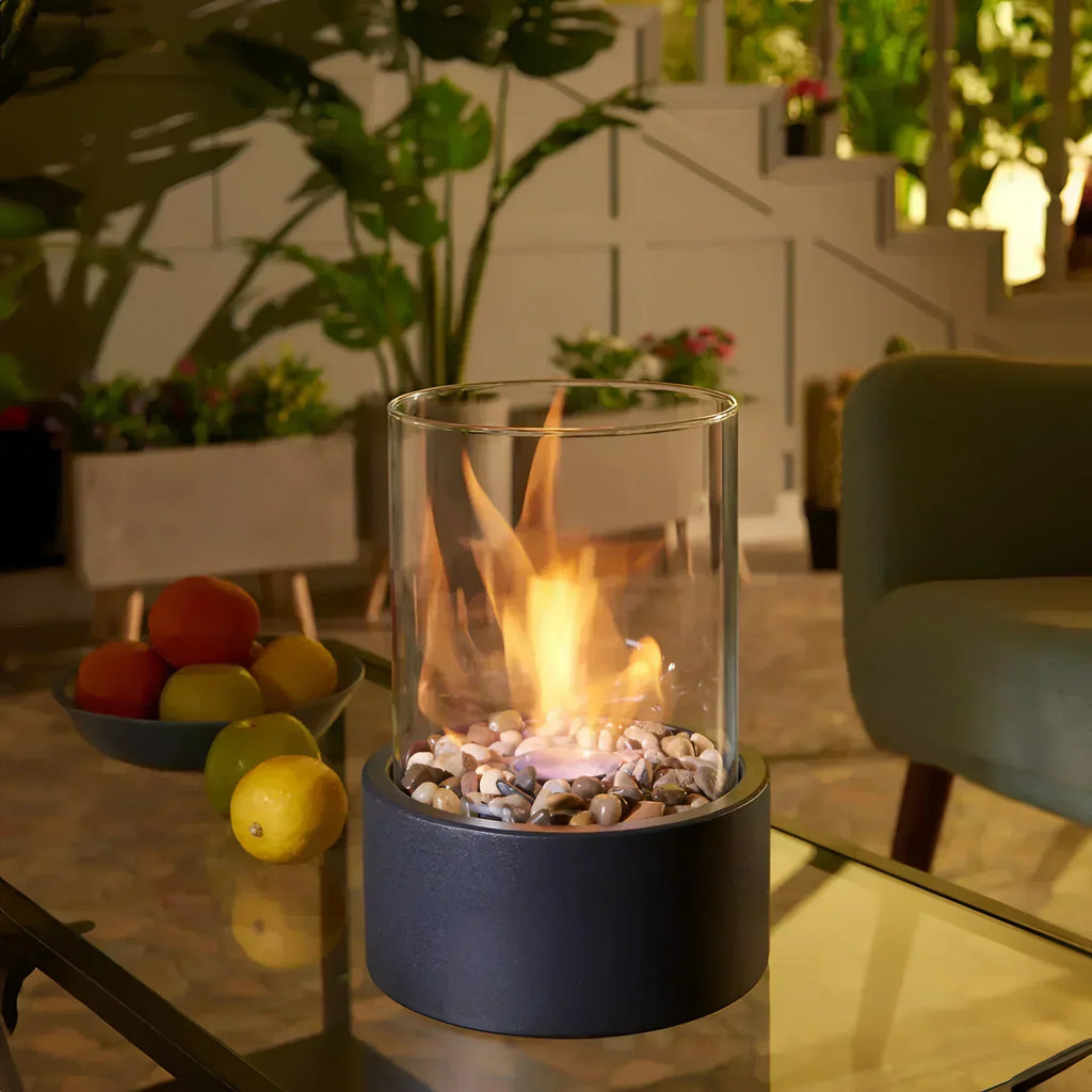 Aurea Portable Bioethanol Fireplace With Ventless Design For Indoor And Outdoor Use | Temsk