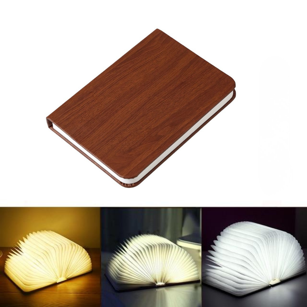 Lumibook 360 Degree Foldable Table Lamp, Rechargeable Ambient Light | Temsk