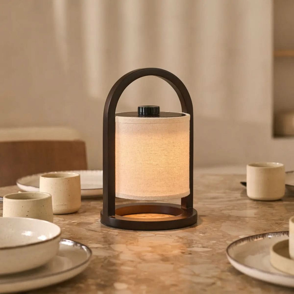AuraLume LED Table Lamp Wireless 3 Light Modes Rechargeable Battery Up To 100 Hours | Temsk