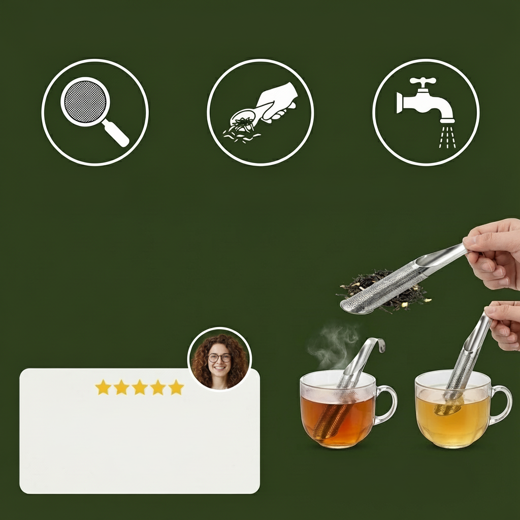 Small Stainless Steel Infuser For Loose Tea Brewing | Temsk