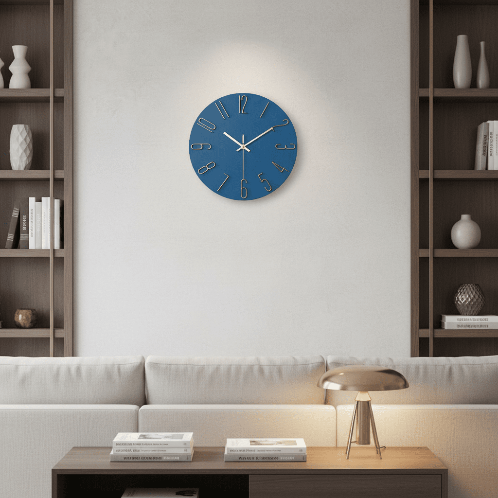 Serene Clock Modern Minimalist Wall Clock With Silent Movement | Temsk