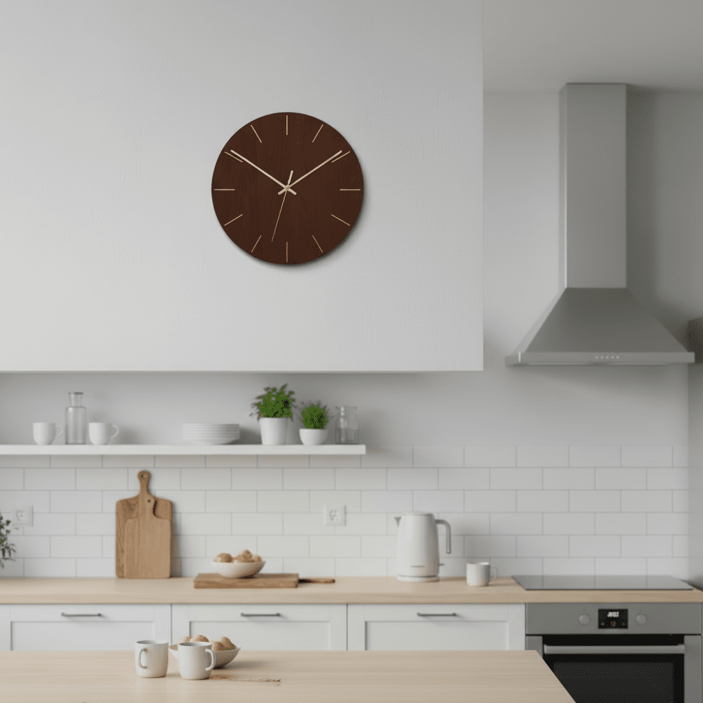 Serene Clock Modern Minimalist Wall Clock With Silent Movement | Temsk