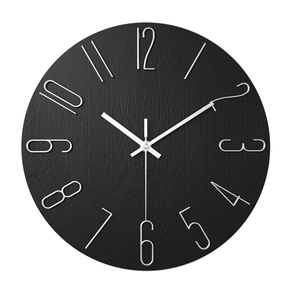 Serene Clock Modern Minimalist Wall Clock With Silent Movement | Temsk
