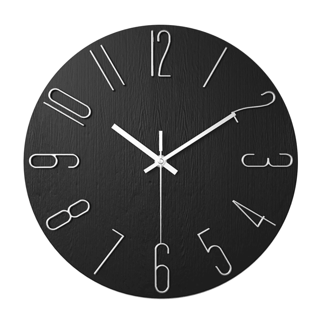 Serene Clock Modern Minimalist Wall Clock With Silent Movement | Temsk