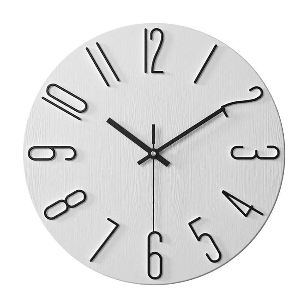 Serene Clock Modern Minimalist Wall Clock With Silent Movement | Temsk