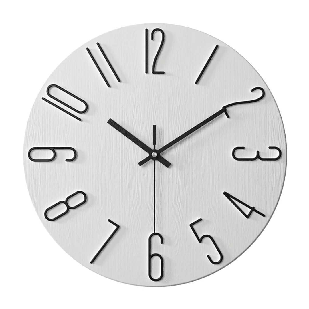Serene Clock Modern Minimalist Wall Clock With Silent Movement | Temsk