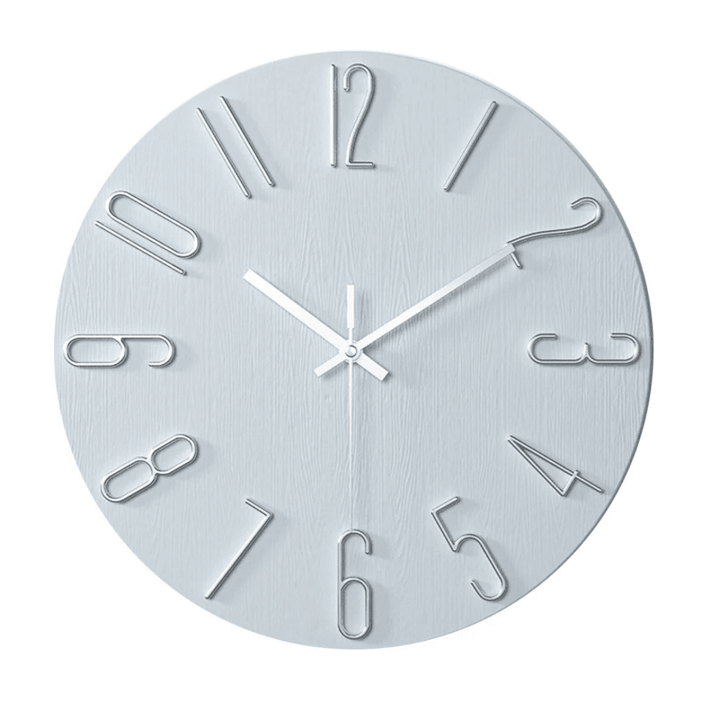 Serene Clock Modern Minimalist Wall Clock With Silent Movement | Temsk