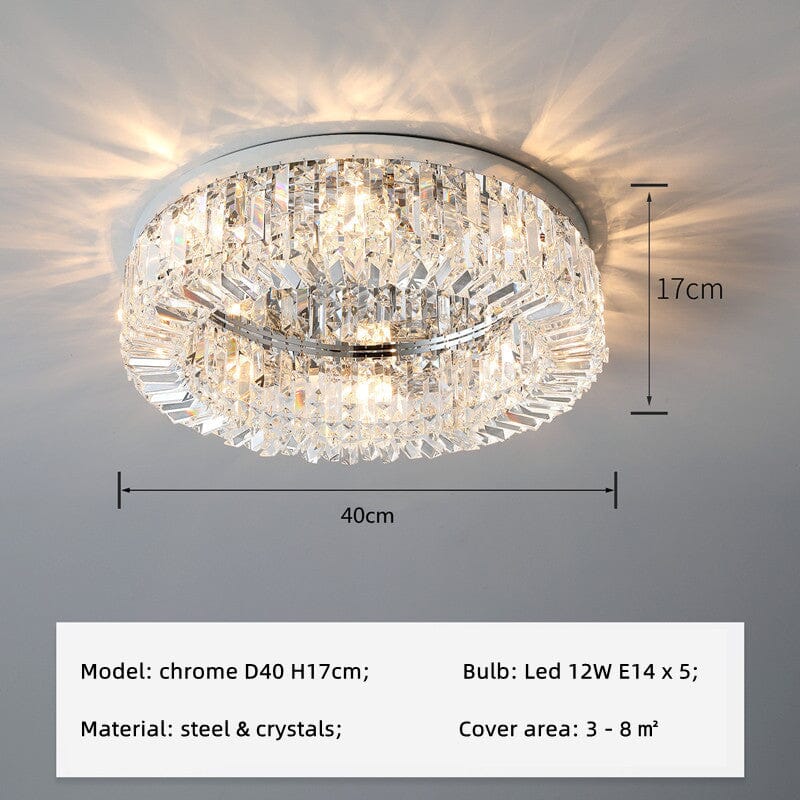 Aurelia Ring Crystal Chandelier for Elegant Hallways and Living Areas | Temsk
