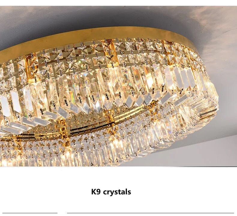 Aurelia Ring Crystal Chandelier for Elegant Hallways and Living Areas | Temsk