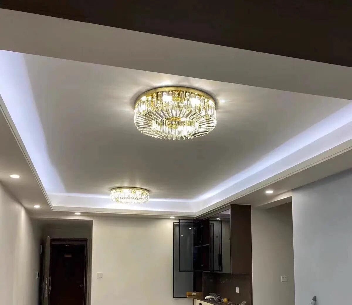 Aurelia Ring Crystal Chandelier for Elegant Hallways and Living Areas | Temsk