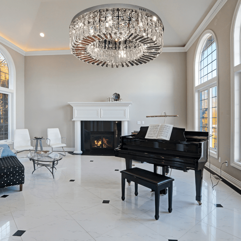 Aurelia Ring Crystal Chandelier for Elegant Hallways and Living Areas | Temsk