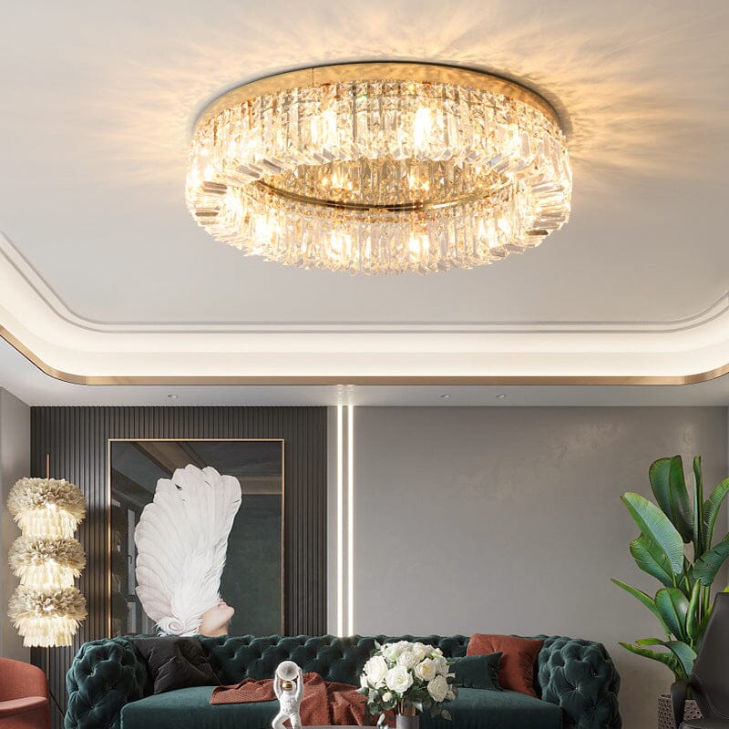 Aurelia Ring Crystal Chandelier for Elegant Hallways and Living Areas | Temsk