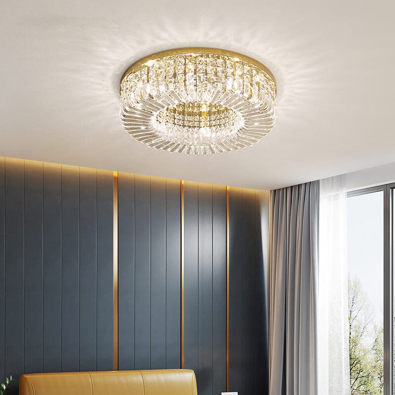 Aurelia Ring Crystal Chandelier for Elegant Hallways and Living Areas | Temsk