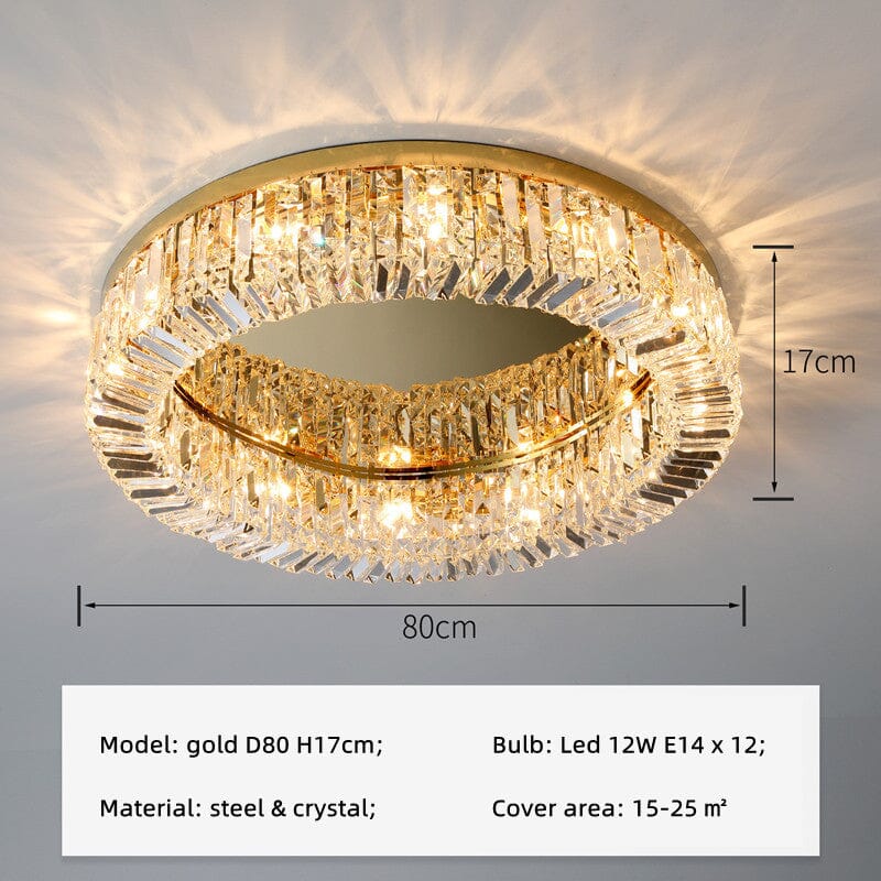 Aurelia Ring Crystal Chandelier for Elegant Hallways and Living Areas | Temsk