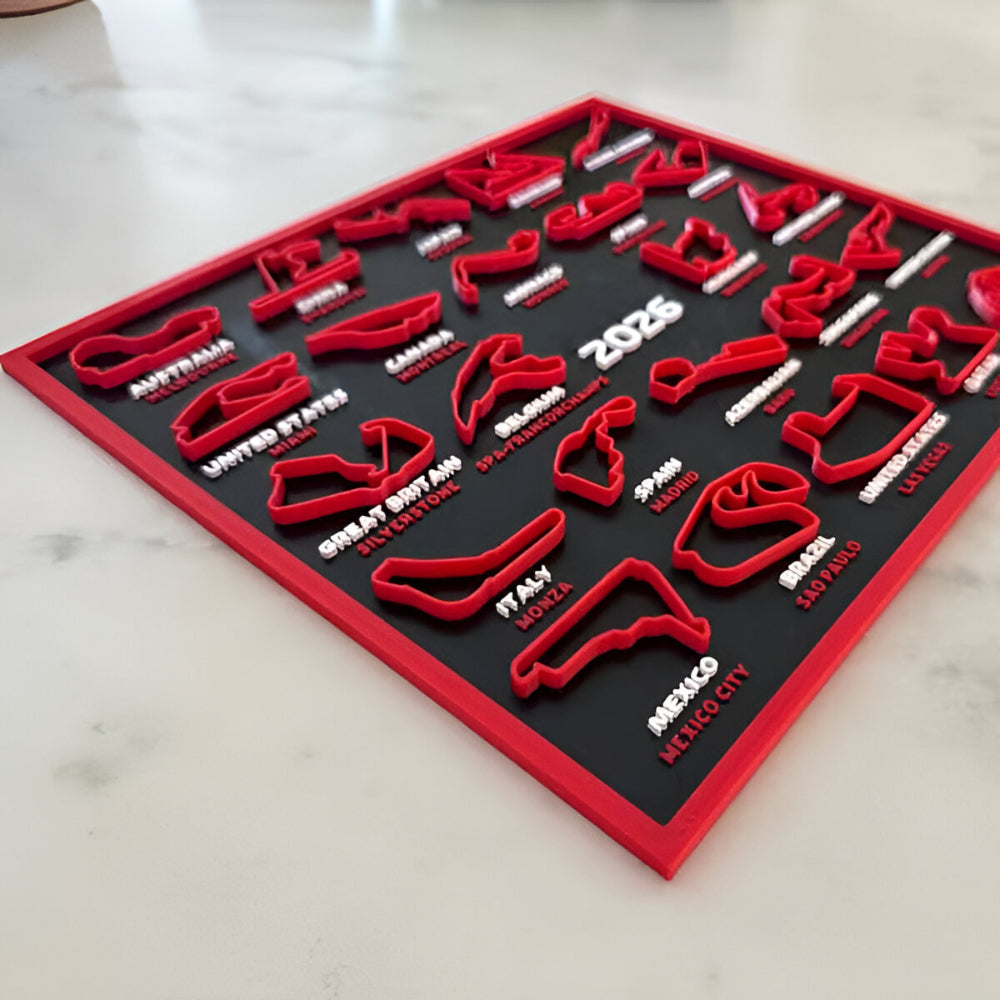 2026 Racing Track Calendar For Wall Decor And Desk Display | Temsk