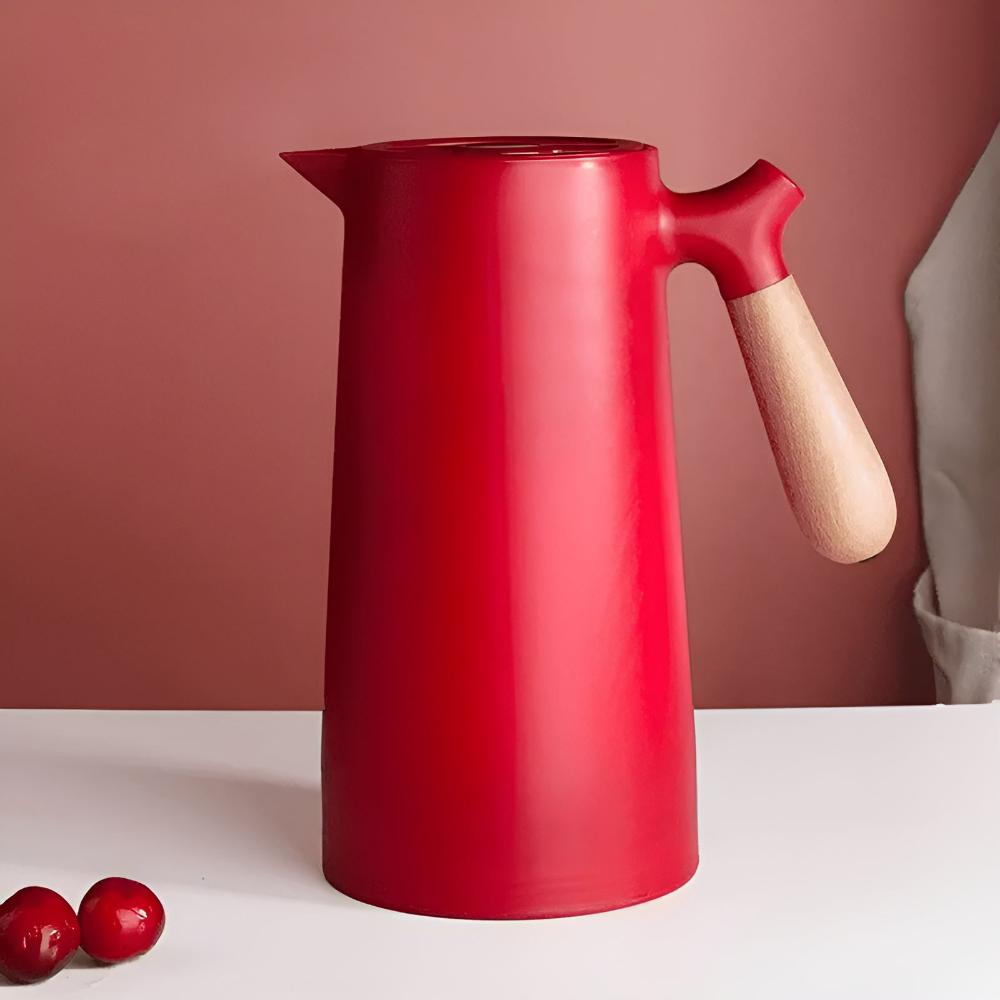 Beverage Server With Insulated Carafe And Wood Handle | Temsk