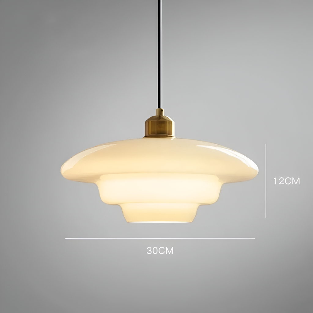 Gold Finish Art Deco Ceiling Lamp With Brass And Glass Vintage Design | Temsk